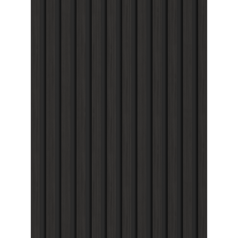Mexen Lam-B sample of wall slats, 4 mm HDF board, technical veneer, Black Ebony - S100-023-S