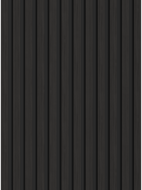 Mexen Lam-B sample of wall slats, 4 mm HDF board, technical veneer, Black Ebony - S100-023-S
