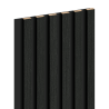 Mexen Lam-B échantillon de lamelles murales, panneau HDF 4 mm, placage technique, Chêne Noir Argenté - S100-025-S