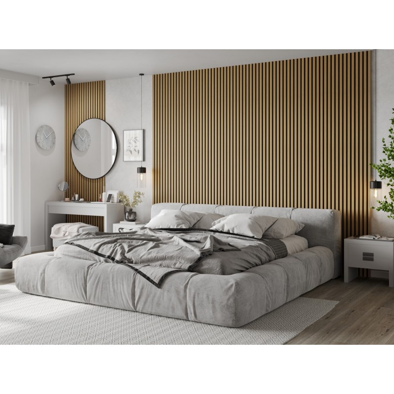 Mexen Lam-F sample of acoustic wall slats, 8 mm felt, technical veneer, Golden Oak - S105-003-S