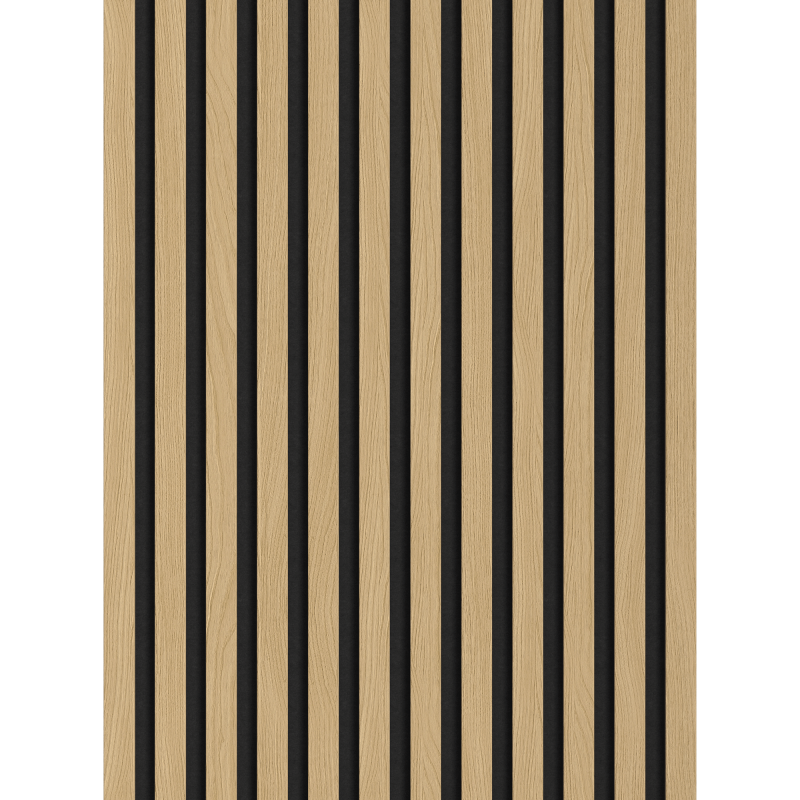 Mexen Lam-F Probe akustischer Wandlamellen 275 x 30 cm, Filz 8 mm, technisches Furnier, Golden Oak - S105-003-S