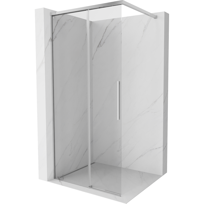 Mexen Rox Walk-in Shower Screen 80 x 200 cm, Transparent 8 mm, Chrome - 8C2-080-003-01-00