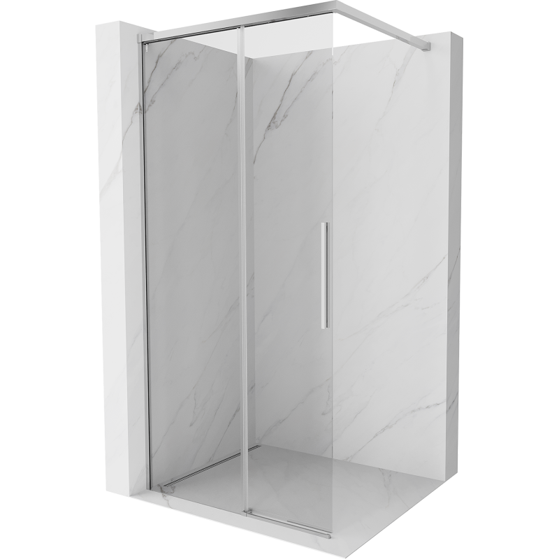 Mexen Rox Parede de chuveiro Walk-in 90 x 200 cm, transparente 8 mm, cromado - 8C2-090-003-01-00