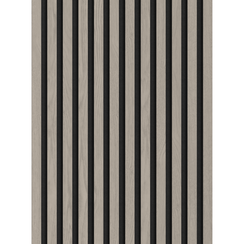 Mexen Lam-F sample of acoustic wall slats, 8 mm felt, technical veneer, Gray Oak - S105-005-S