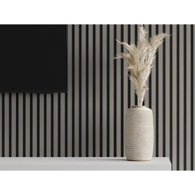 Mexen Lam-F Probe für akustische Wandlamellen 275 x 30 cm, Filz 8 mm, technisches Furnier, Stahleiche - S105-006-S