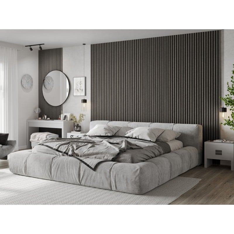 Mexen Lam-F Probe der akustischen Wandlamellen 275 x 30 cm, Filz 8 mm, technisches Furnier, Silberne Eiche - S105-007-S