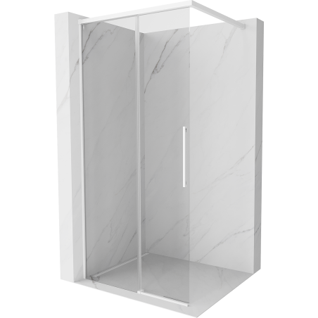 Mexen Rox duschvägg Walk-in 95 x 200 cm, transparent 8 mm, vit - 8C2-095-003-20-00