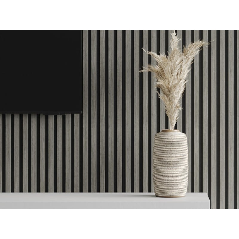 Mexen Lam-F Probe der akustischen Wandlamellen 275 x 30 cm, Filz 8 mm, technisches Furnier, Eiche Heritage - S105-008-S