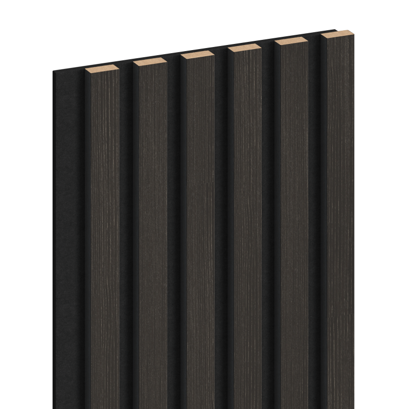 Mexen Lam-F Probe von Akustikwandpaneelen 275 x 30 cm, Filz 8 mm, technisches Furnier, Silbernuss - S105-009-S