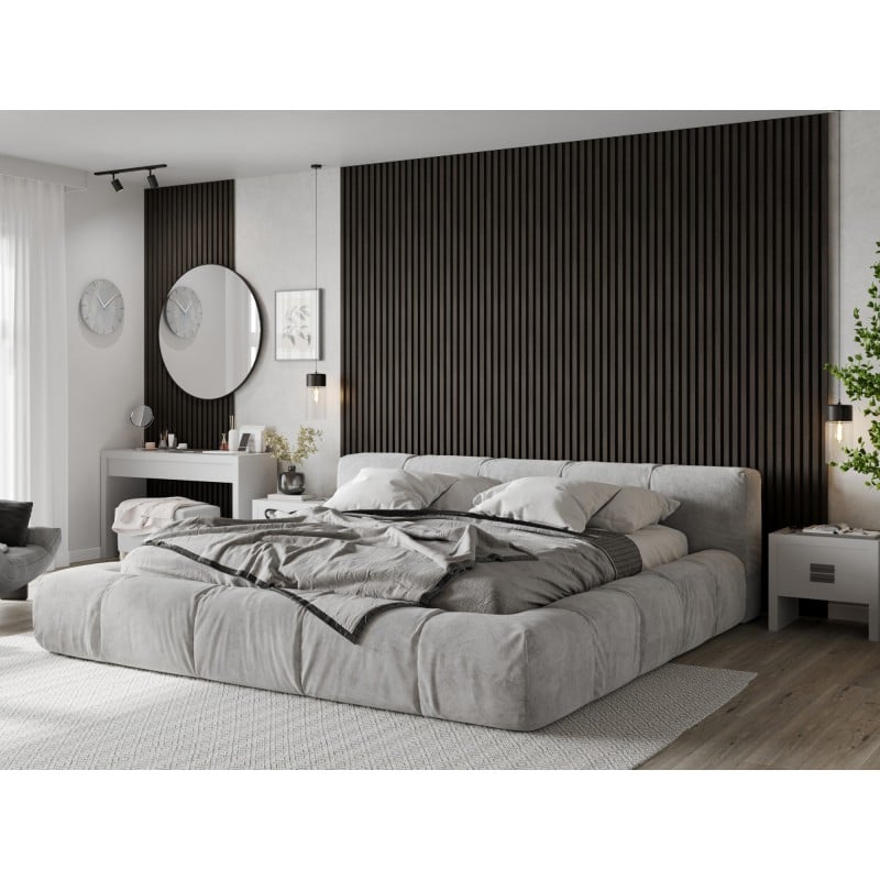 Mexen Lam-F Probe von Akustikwandpaneelen 275 x 30 cm, Filz 8 mm, technisches Furnier, Silbernuss - S105-009-S