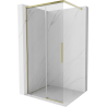 Mexen Rox ścianka prysznicowa Walk-in 70 x 200 cm, transparent 8 mm, złota - 8C2-070-003-50-00