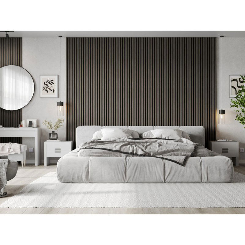 Mexen Lam-F sample of acoustic wall slats, 8 mm felt, technical veneer, Onyx Oak - S105-010-S