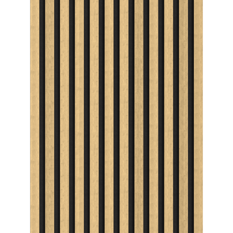 Mexen Lam-F Probe akustischer Wandpaneele, 8 mm Filz, technisches Furnier, Natürlicher Bambus - S105-011-S