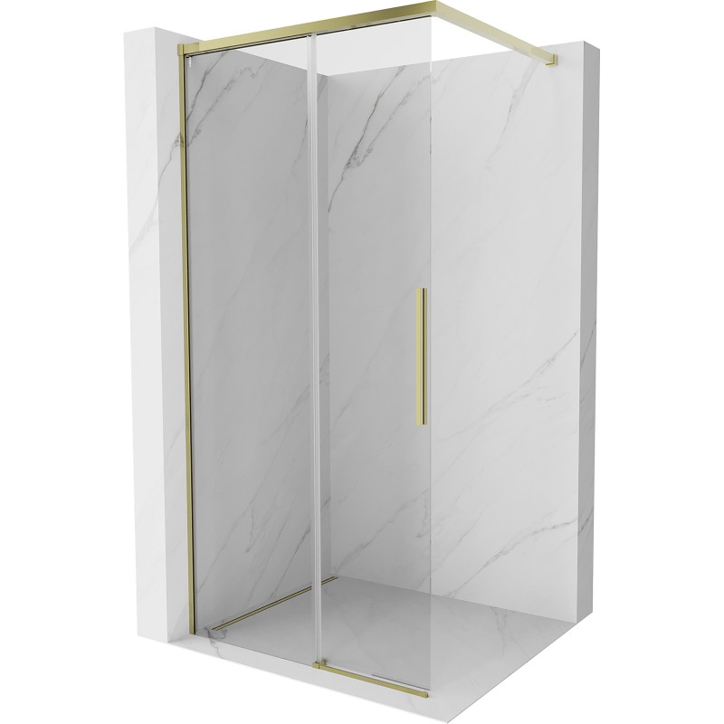 Mexen Rox Dušisein Walk-in 120 x 200 cm, läbipaistev 8 mm, kuldne - 8C2-120-003-50-00