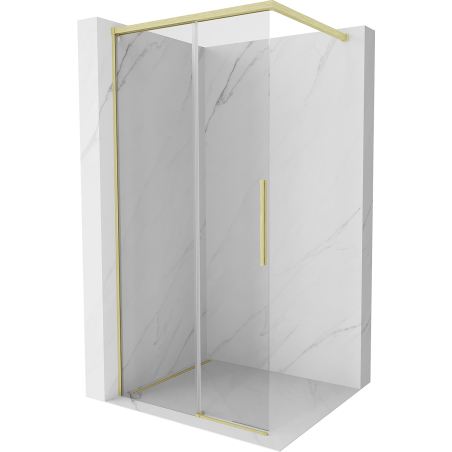 Mexen Rox dušiinurk Walk-in 75 x 200 cm, läbipaistev 8 mm, kuldne harjatud - 8C2-075-003-55-00