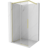 Mexen Rox Walk-in shower panel 115 x 200 cm, transparent 8 mm, brushed gold - 8C2-115-003-55-00