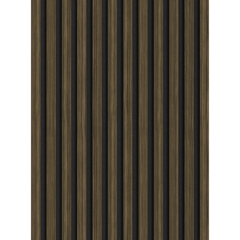 Mexen Lam-F sample of acoustic wall slats, 8 mm felt, technical veneer, Royal Ebony - S105-020-S