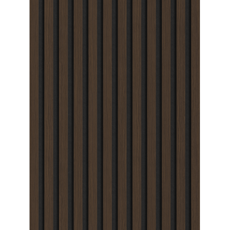 Mexen Lam-F sample of acoustic wall slats, 8 mm felt, technical veneer, Walnut Rosewood - S105-021-S