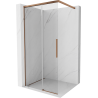 Mexen Rox ścianka prysznicowa Walk-in 85 x 200 cm, transparent 8 mm, różowe złoto - 8C2-085-003-60-00