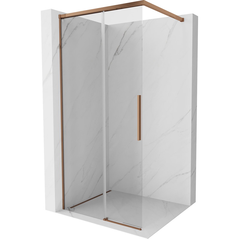 Mexen Rox dušinurga Walk-in 100 x 200 cm, läbipaistev 8 mm, roosakuldne - 8C2-100-003-60-00