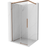 Mexen Rox ścianka prysznicowa Walk-in 100 x 200 cm, transparent 8 mm, różowe złoto - 8C2-100-003-60-00