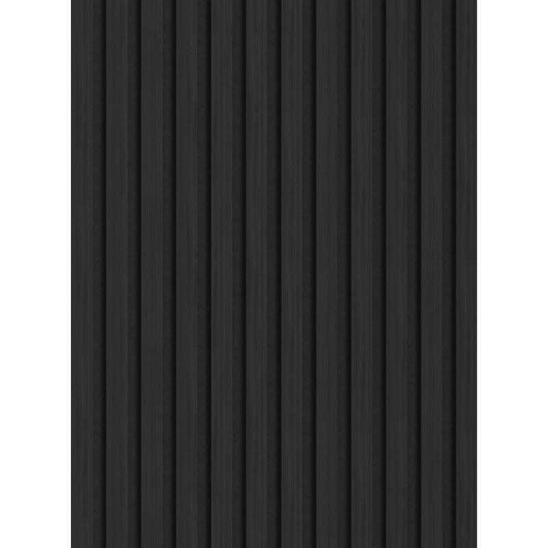 Mexen Lam-F Probe der akustischen Wandlamellen 275 x 30 cm, 8 mm Filz, technisches Furnier, Schwarzes Ebenholz - S105-023-S