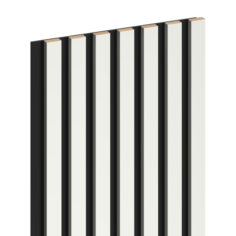 Mexen Lam-B Probe einer Wandlamelle 275 x 31,5 cm, HDF-Platte 4 mm, Weiß Matt - S100-051-S