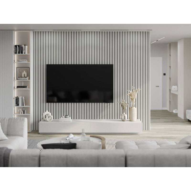 Mexen Lam-B δείγμα τοιχοποιίας, Πλάκα HDF 4 mm, Ματ Λευκό - S100-051-S