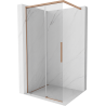 Mexen Rox Walk-in Shower Wall 105 x 200 cm, Transparent 8 mm, Brushed Copper - 8C2-105-003-65-00