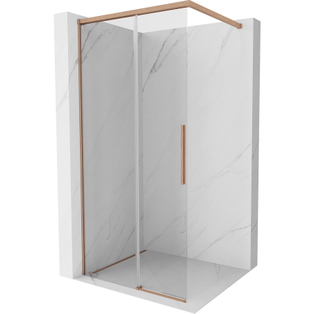 Mexen Rox dušisein Walk-in 120 x 200 cm, läbipaistev 8 mm, harjatud vask - 8C2-120-003-65-00