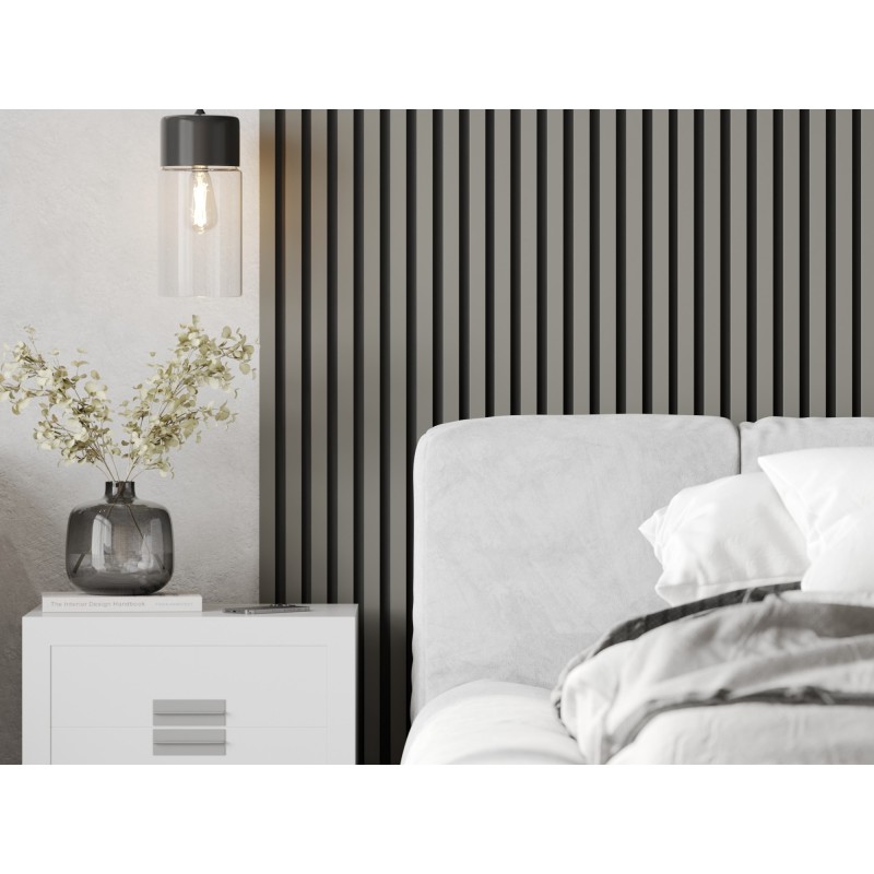 Mexen Lam-B Sample of wall slats, HDF board 4 mm, Gray Matt - S100-052-S