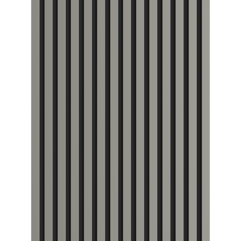 Mexen Lam-B Musterstück für Wandlamellen 275 x 31,5 cm, HDF-Platte 4 mm, Grau Matt - S100-052-S