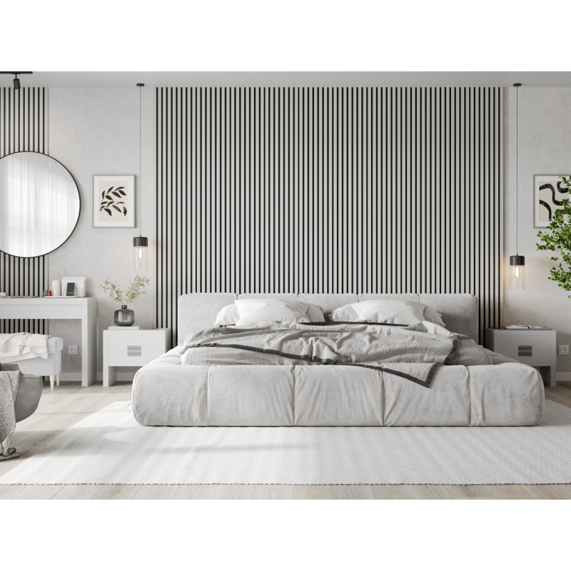 Mexen Lam-B vzorec stenskih lamel, HDF plošča 4 mm, Beli sijaj - S100-054-S