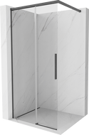Mexen Rox Stijenka za tuš Walk-in 115 x 200 cm, prozirna 8 mm, brušeno sivo - 8C2-115-003-66-00