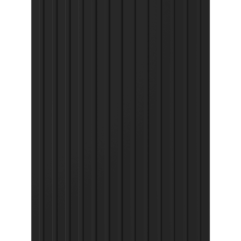 Mexen Lam-B Muster von Wandlamellen 275 x 31,5 cm, HDF-Platte 4 mm, Schwarz Hochglanz - S100-055-S