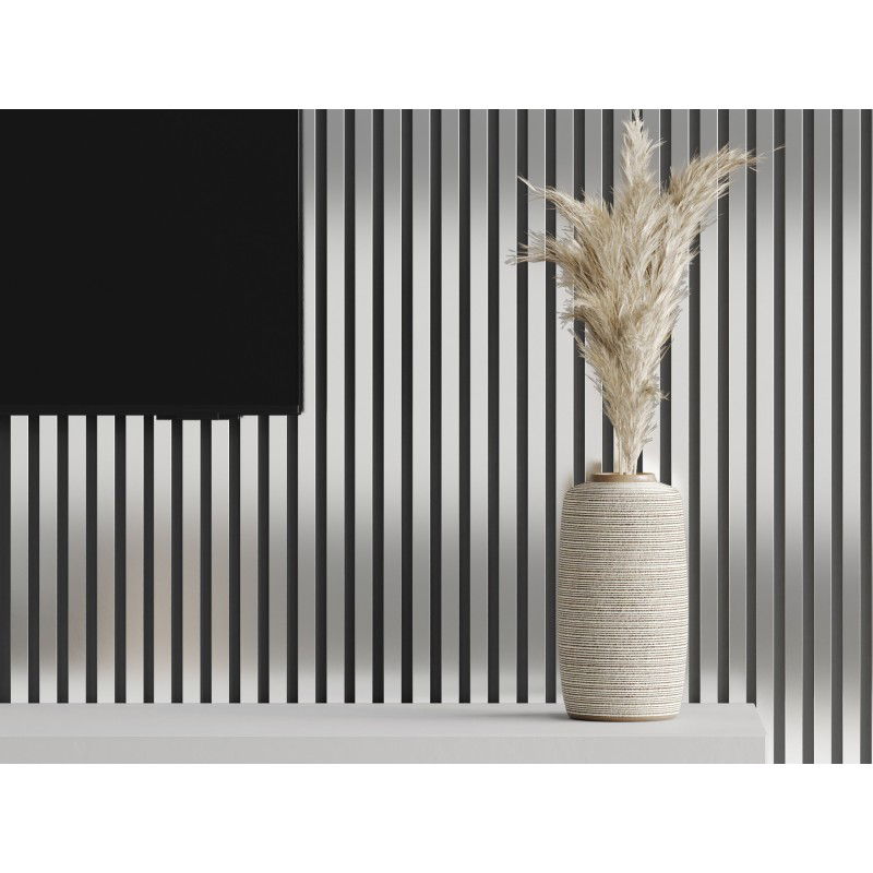 Mexen Lam-B sample of wall lamellas, 4 mm HDF board, Silver - S100-056-S