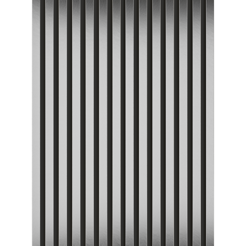 Mexen Lam-B sample of wall lamellas, 4 mm HDF board, Silver - S100-056-S
