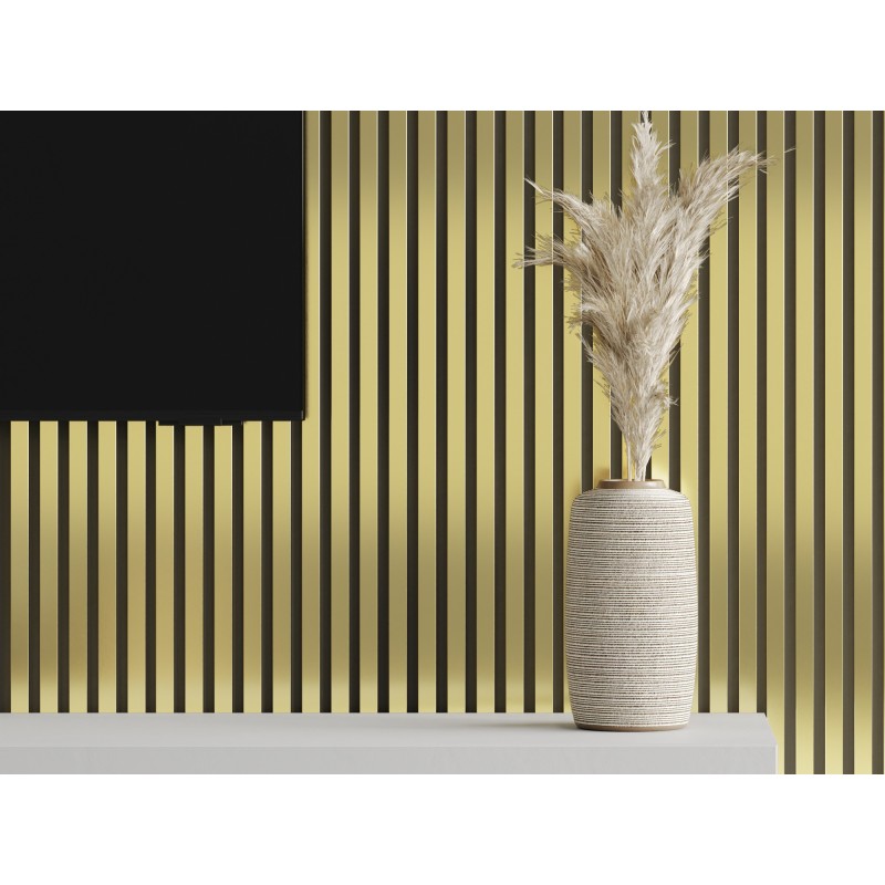 Mexen Lam-B sample of wall slats, HDF board 4 mm, Gold - S100-057-S