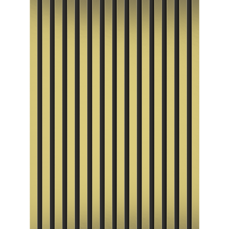 Mexen Lam-B Muster von Wandlamellen 275 x 31,5 cm, HDF-Platte 4 mm, Gold - S100-057-S