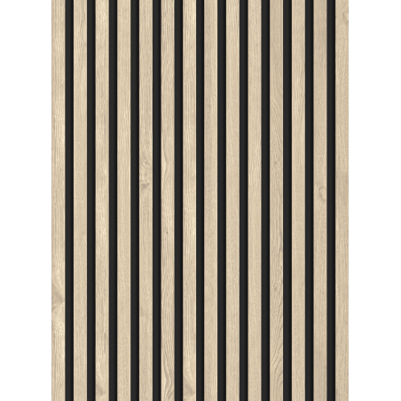 Mexen Lam-B Muster eines Wandlamellen 275 x 31,5 cm, HDF-Platte 4 mm, Perlen-Eiche - S100-058-S