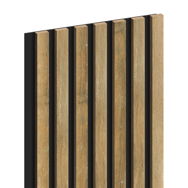 Mexen Lam-B Muster der Wandlamellen 275 x 31,5 cm, HDF-Platte 4 mm, Honigeiche - S100-066-S