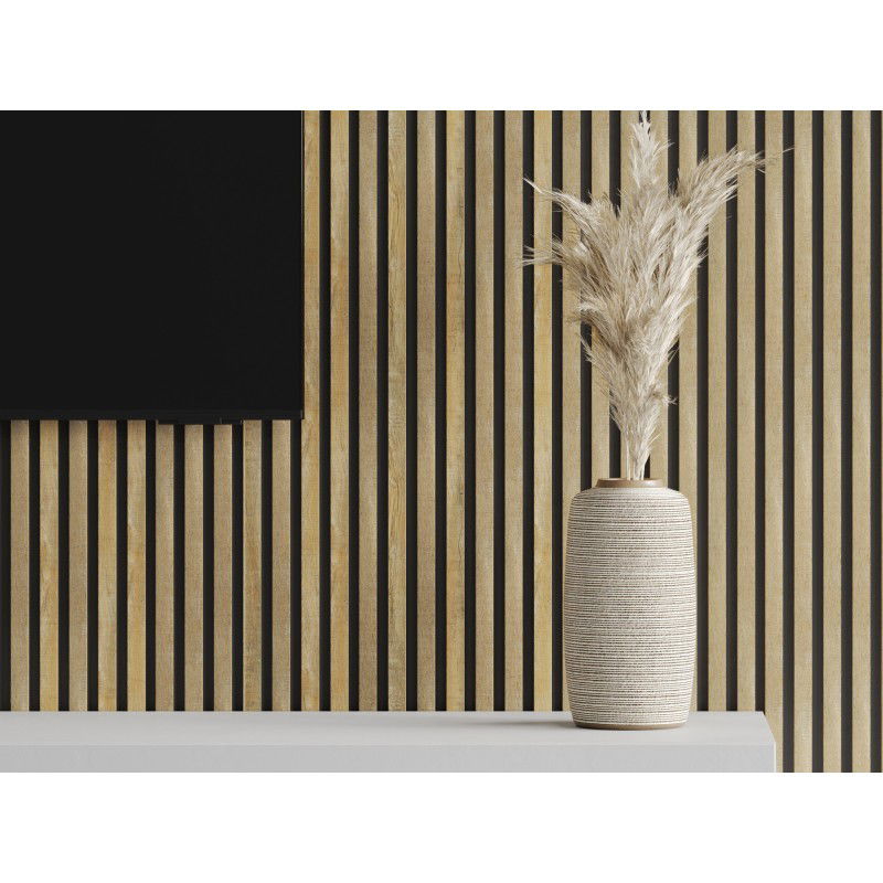 Mexen Lam-B sample wall slat, HDF board 4 mm, Honey Oak - S100-066-S