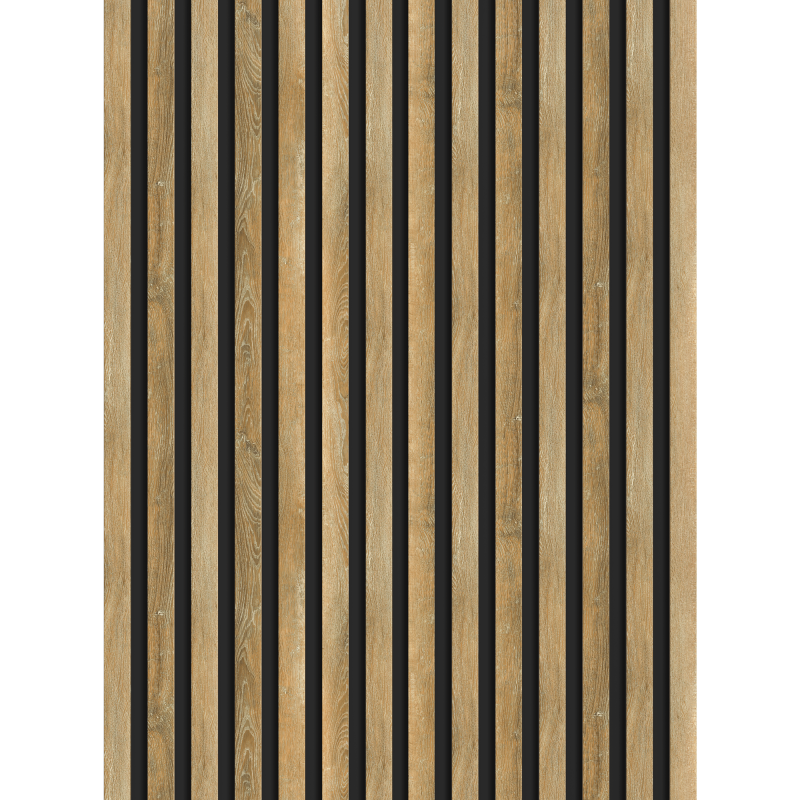 Mexen Lam-B Muster der Wandlamellen 275 x 31,5 cm, HDF-Platte 4 mm, Honigeiche - S100-066-S