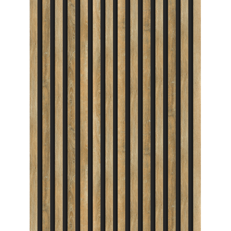 Mexen Lam-B sample wall slat, HDF board 4 mm, Honey Oak - S100-066-S