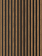 Mexen Lam-B muestra de lamas de pared, tablero HDF de 4 mm, Roble Mocca - S100-074-S
