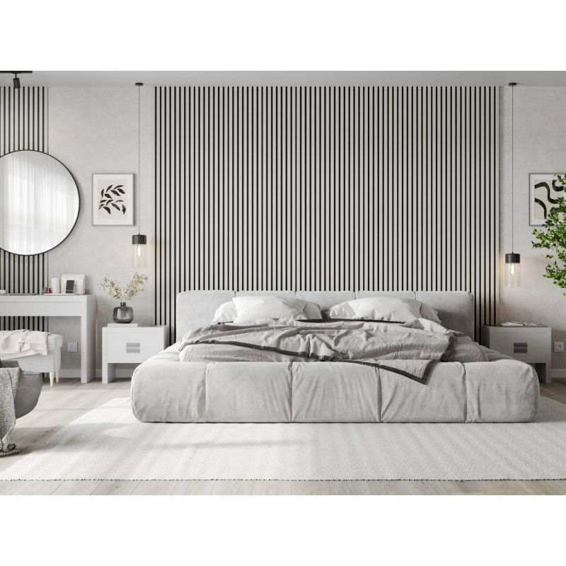 Mexen Lam-F sample of acoustic wall slats, 6 mm felt, Matte White - S105-051-S