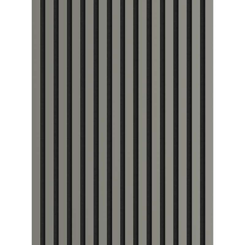 Mexen Lam-F Muster akustische Wandlamellen 275 x 31,5 cm, Filz 6 mm, Grau Matt - S105-052-S