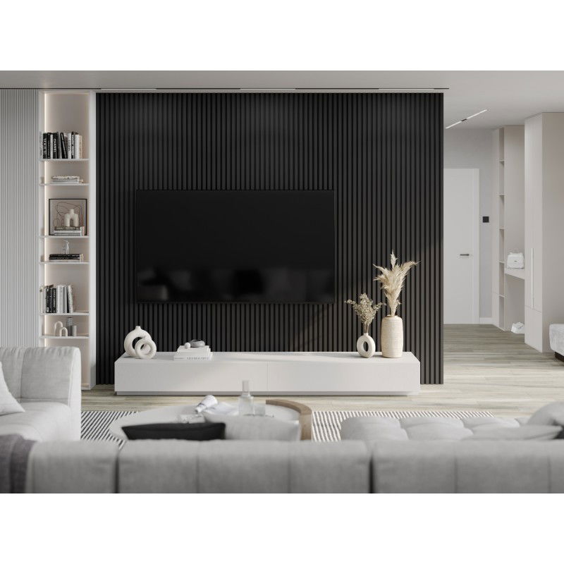 Mexen Lam-F échantillon de lames murales acoustiques, feutre 6 mm, Noir Mat - S105-053-S