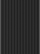 Mexen Lam-F sample of acoustic wall slats, 6 mm felt, Matte Black - S105-053-S