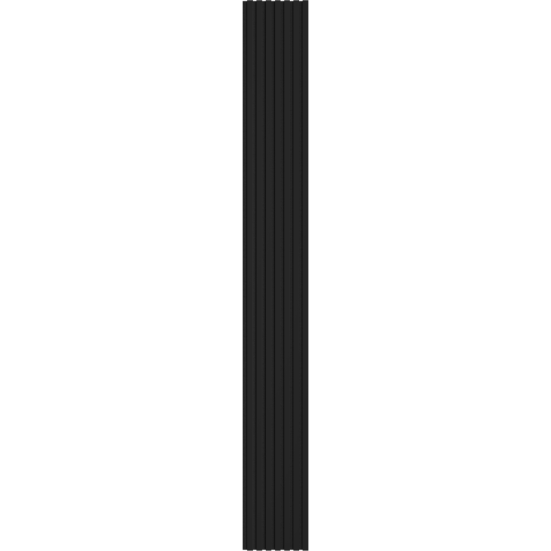 Mexen Lam-F sample of acoustic wall slats, 6 mm felt, Glossy Black - S105-055-S